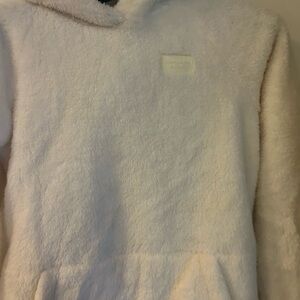 Abercrombie & Fitch Cream Fleece Pullover